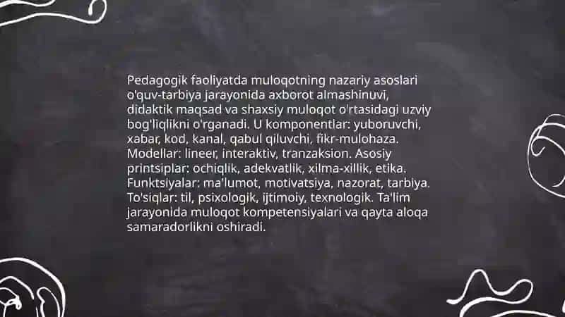 Pedagogik faoliyatida muloqot 3