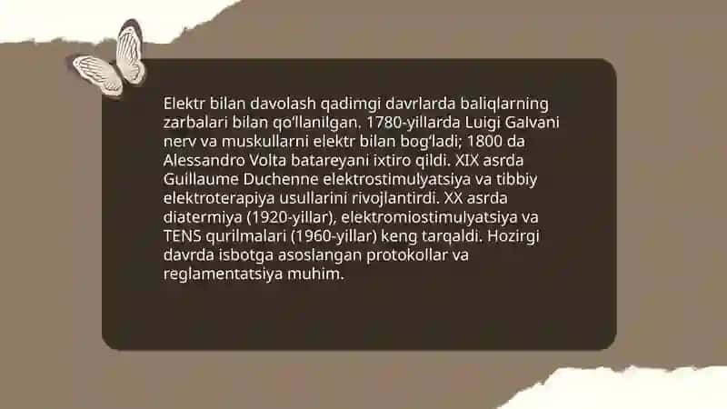 Elektr bilan davolash 3