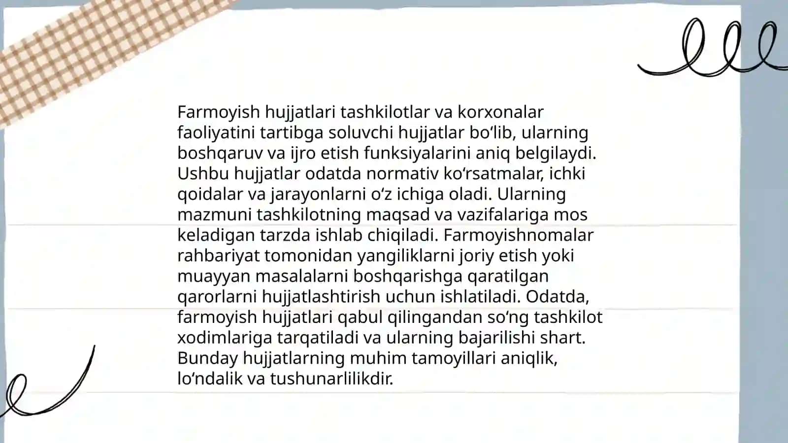 Farmoyish hujjatlari 3
