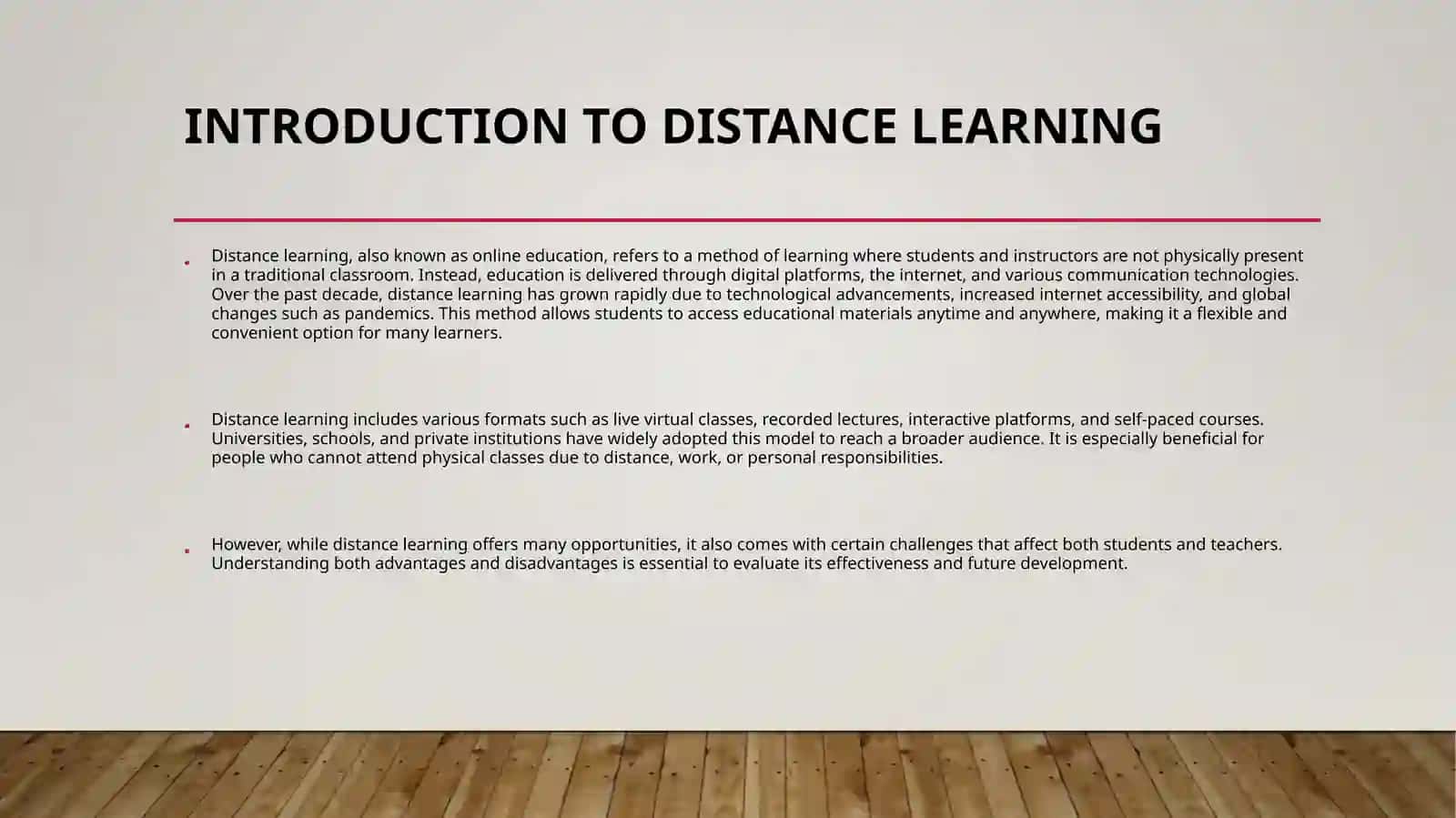 Introduction to Distance Learning 3