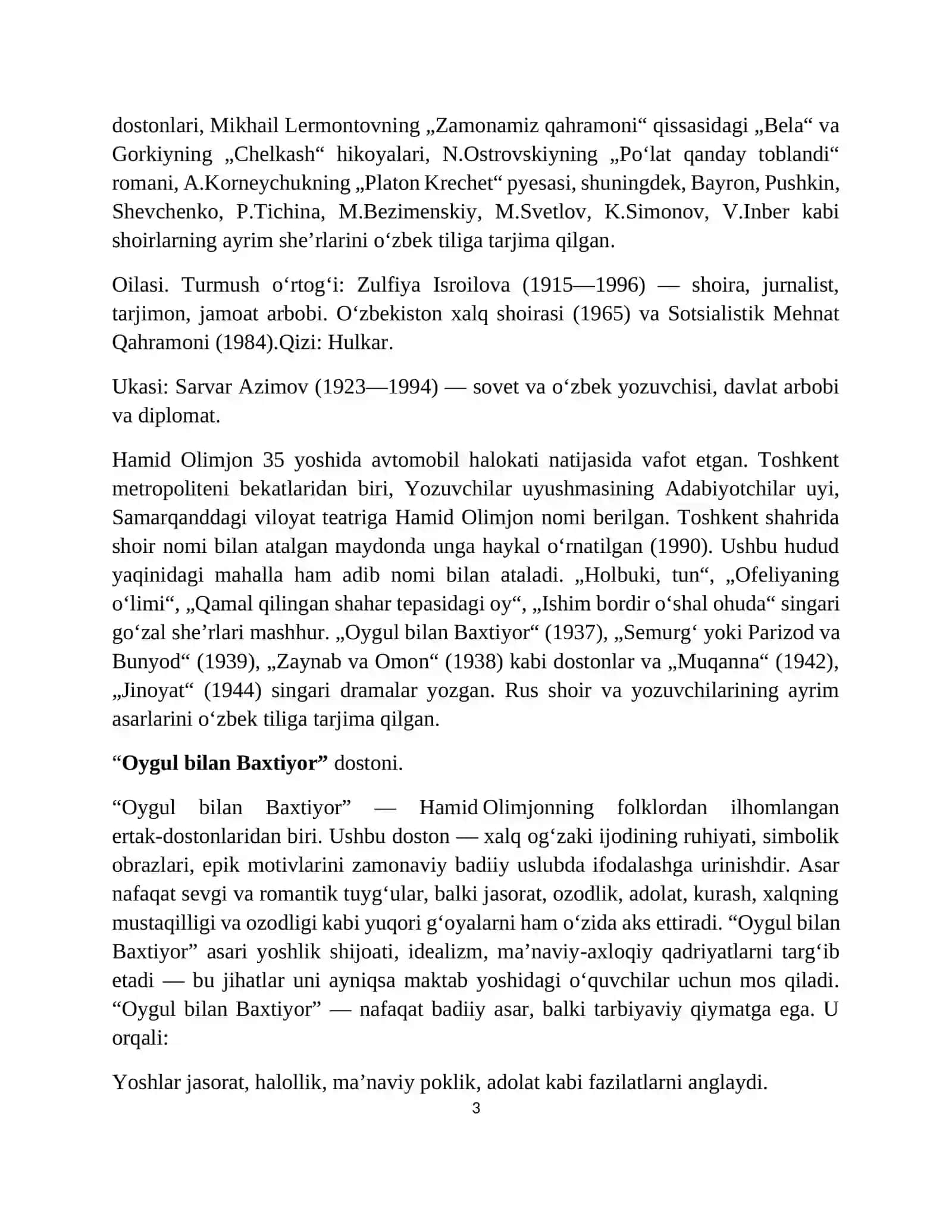 Hamid Olimjonning hayoti va ijodi 3