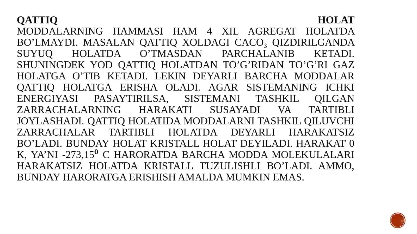 Agregat holatlar 3