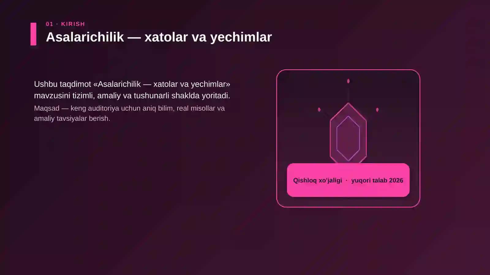 Asalarichilik — xatolar va yechimlar 3