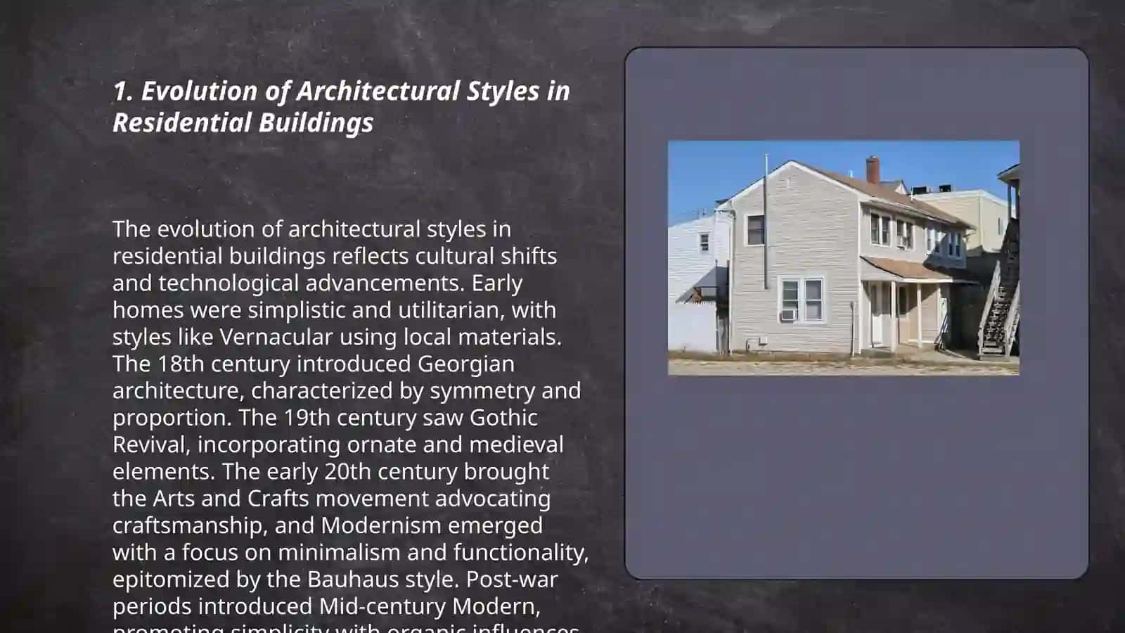 Evolution of Architectural Styles in Residential Buildings 3