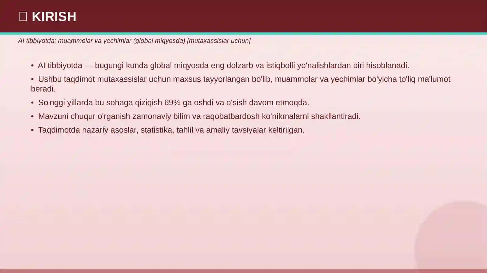 AI Tibbiyotda Muammolar va Yechimlar 3