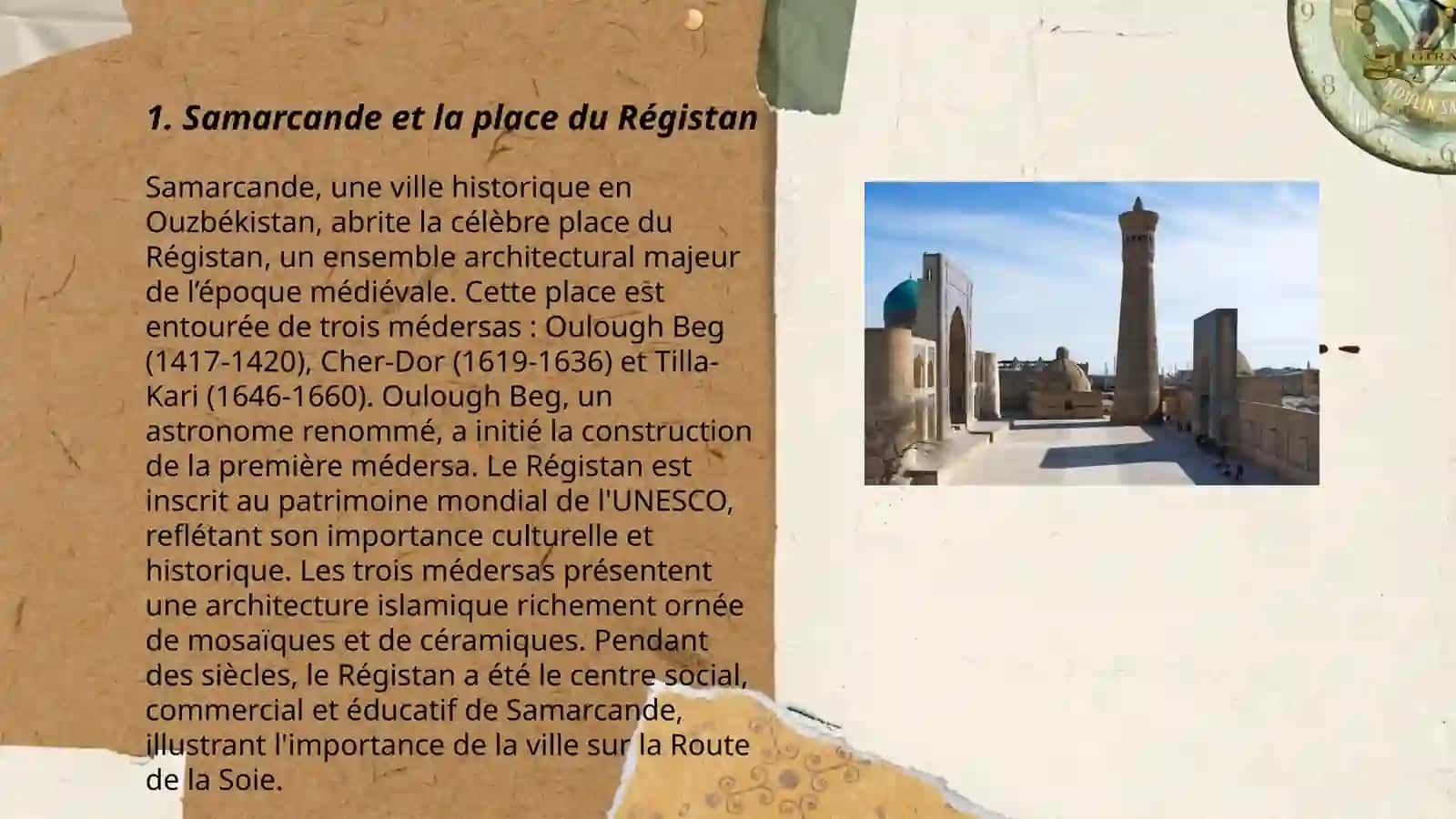 Le grand monuments historiques de l'Ouzbékistan 3