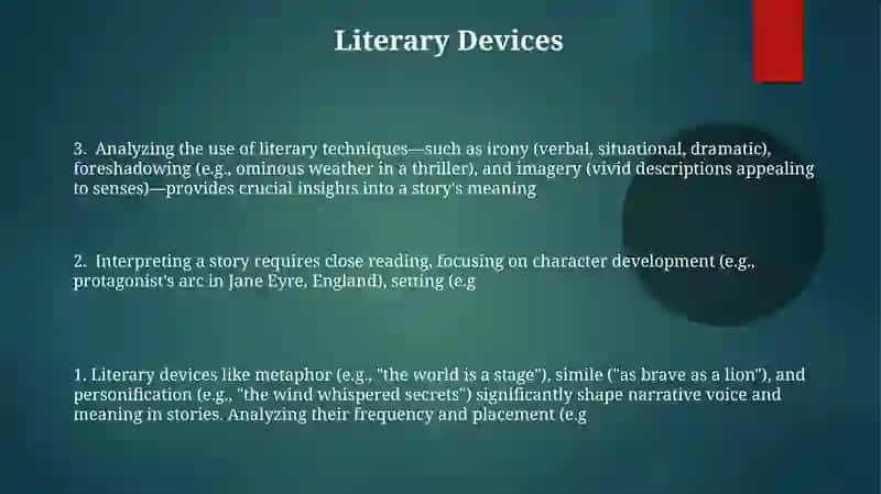 Interpretation of a story 3