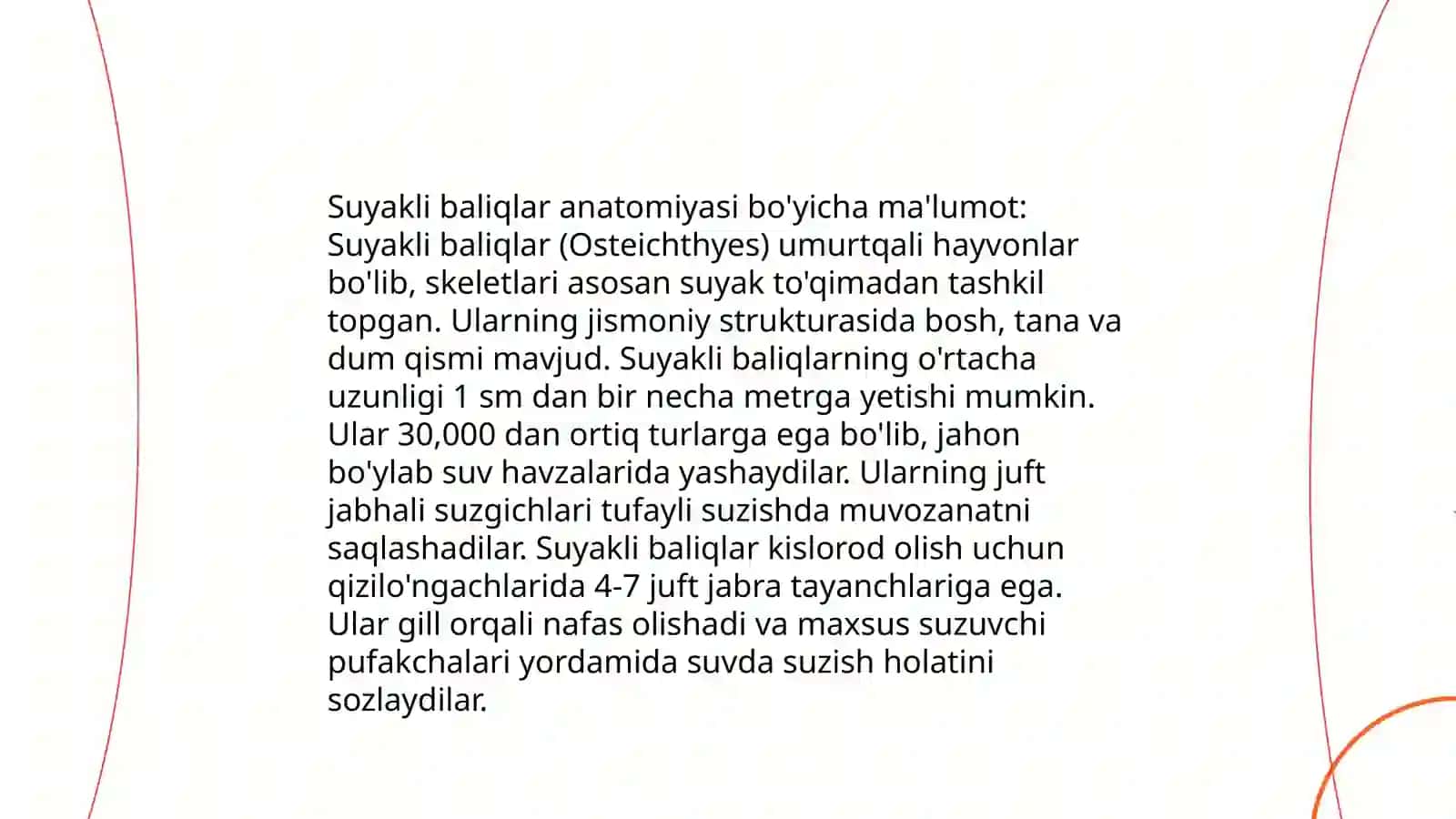 Suyakli baliqlar anatomiyasi 3