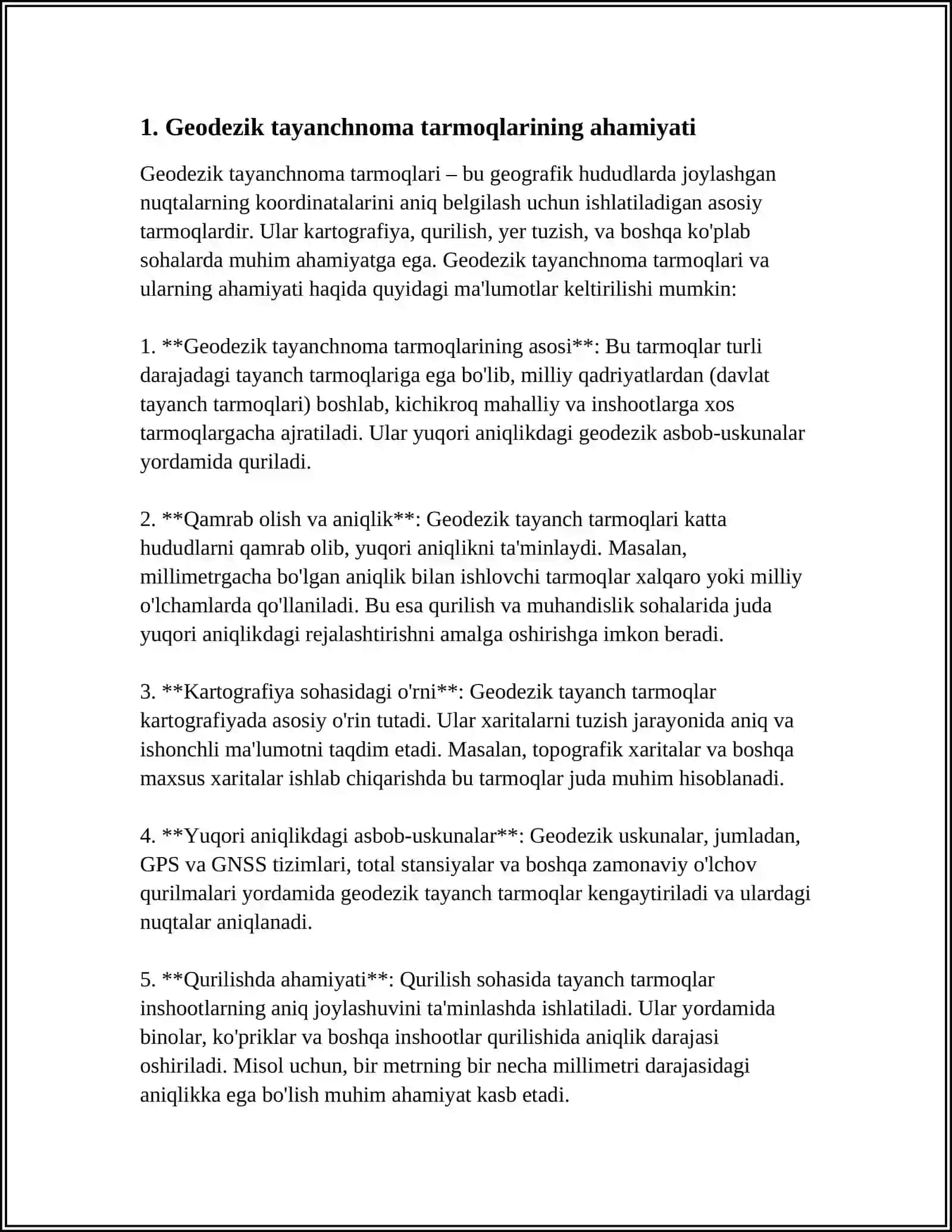 GEODEZIK TAYANCH TARMOQLARINI BARPO ETISH TURLARI 3