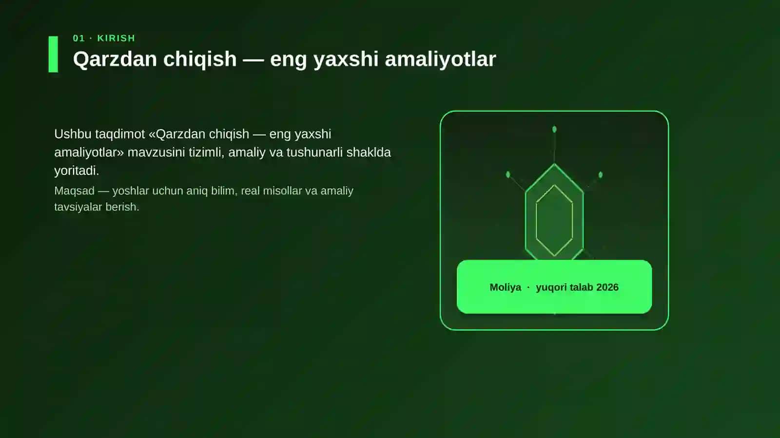 Qarzdan chiqish — eng yaxshi amaliyotlar 3