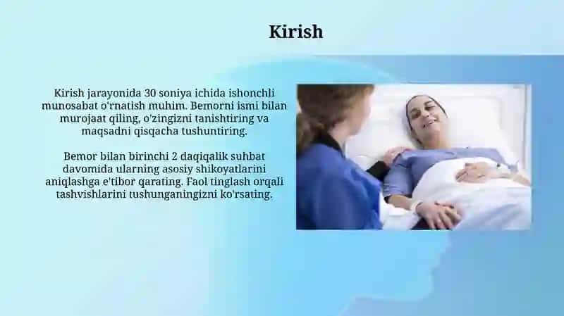 Patsient bilan Verbal muloqot 3