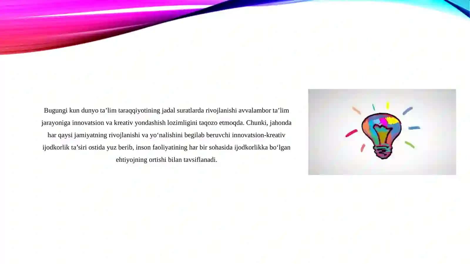 KREATIV PEDAGOGIKA FANIDAN MUSTAQIL ISHI 3