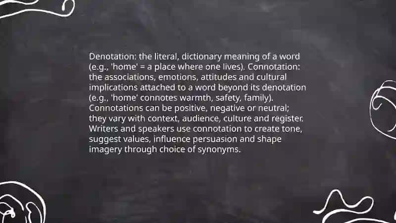 Connotation vs. Denotation in English 3