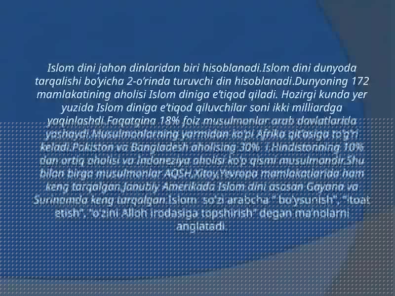 Islom ta'limoti asoslari 3