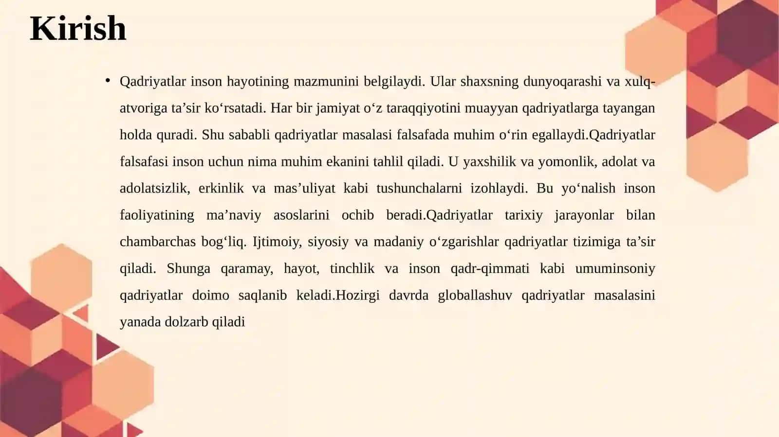 Qadriyatlar falsafasi 3