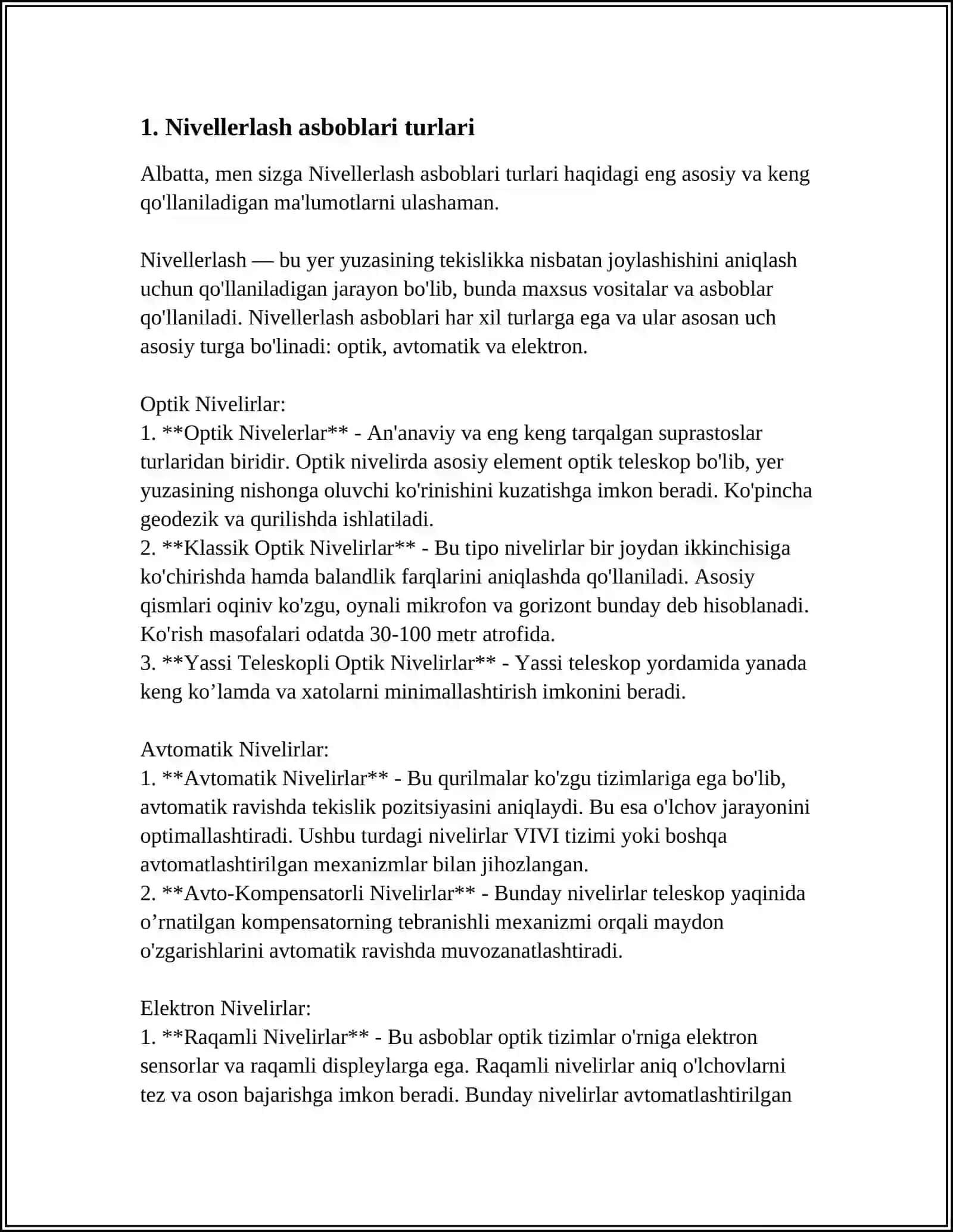 TEXNIK NIVELIRLASH 3
