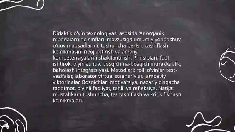 ANORGANIK MODDALARNING SINFLARI 3