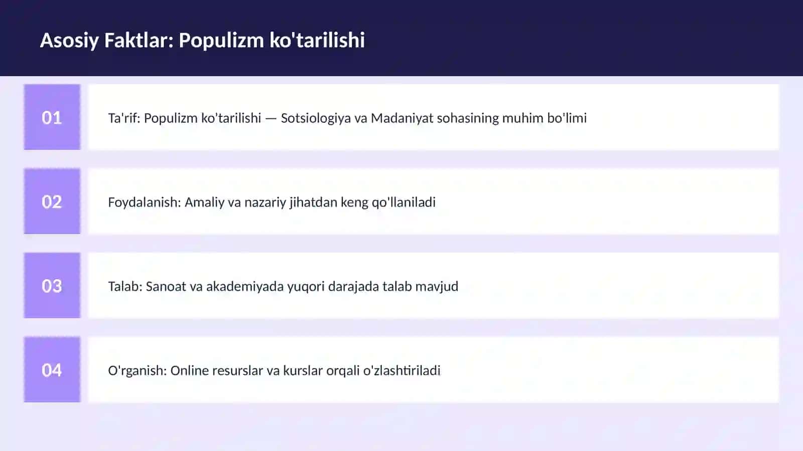 Populizm ko'tarilishi 3