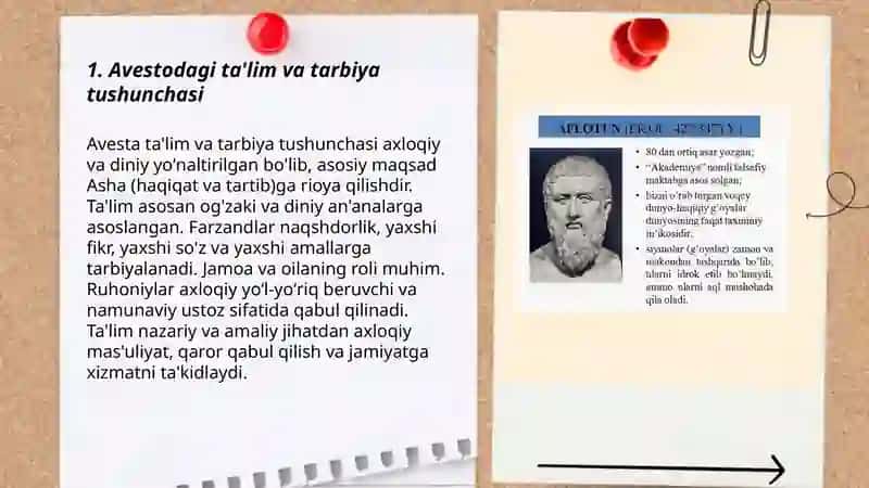 Avestodagi pedagogik qarashlar 3