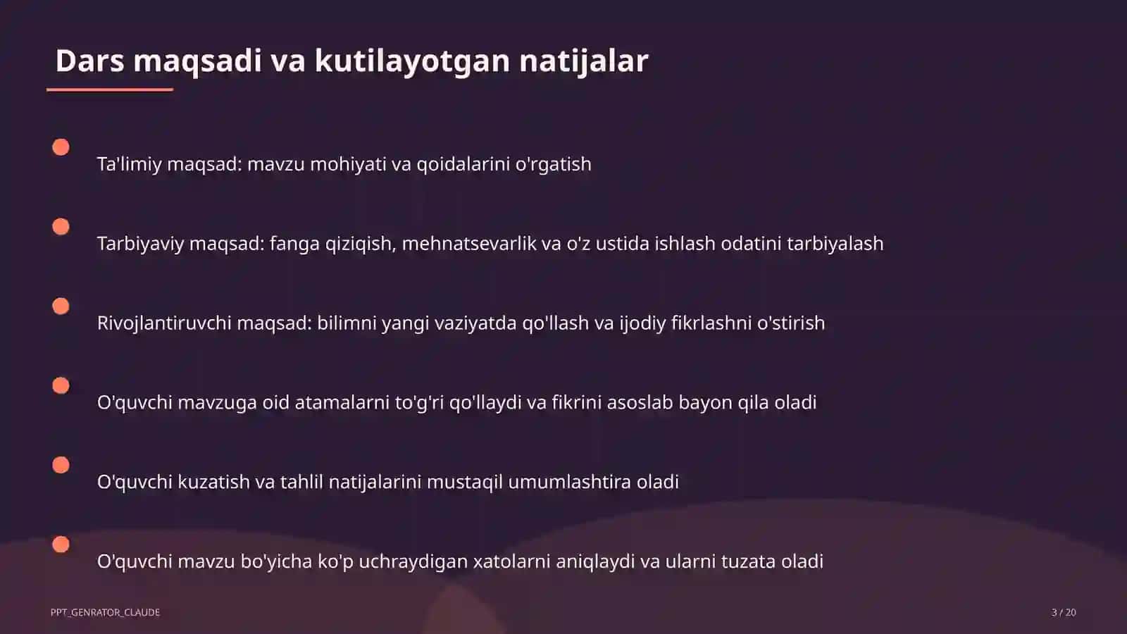 Boshlang'ich sinf o'qituvchilari uchun milliy sertifikat 3