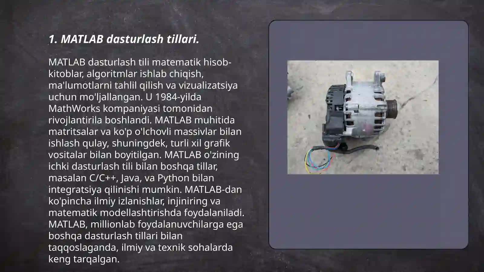 MATLAB dasturlash tillari 3