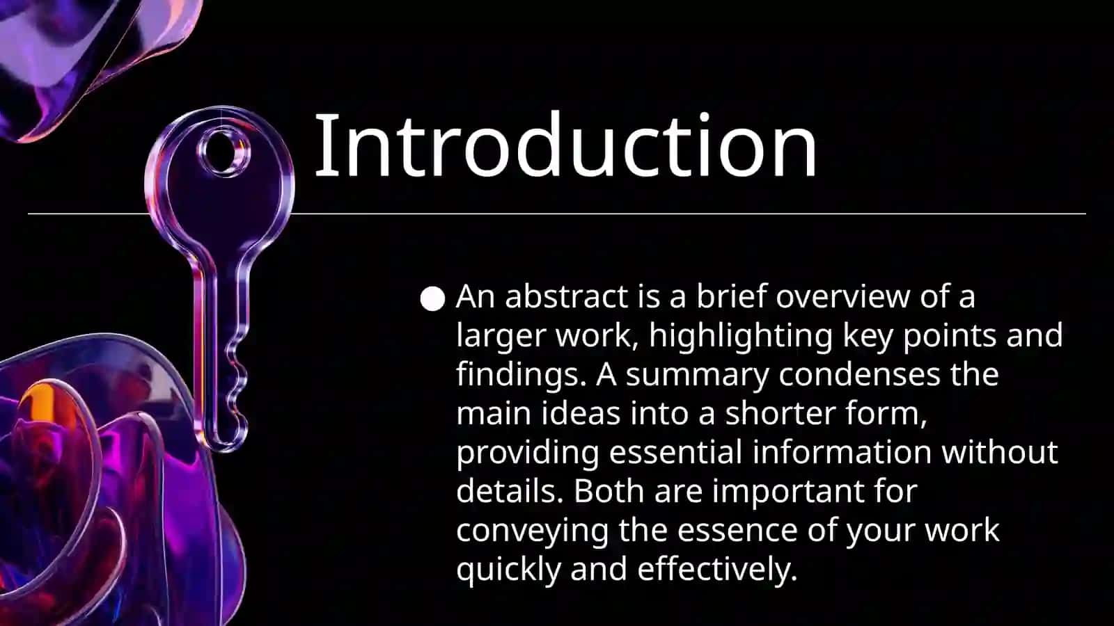 How to write an abstract and a summary? 3