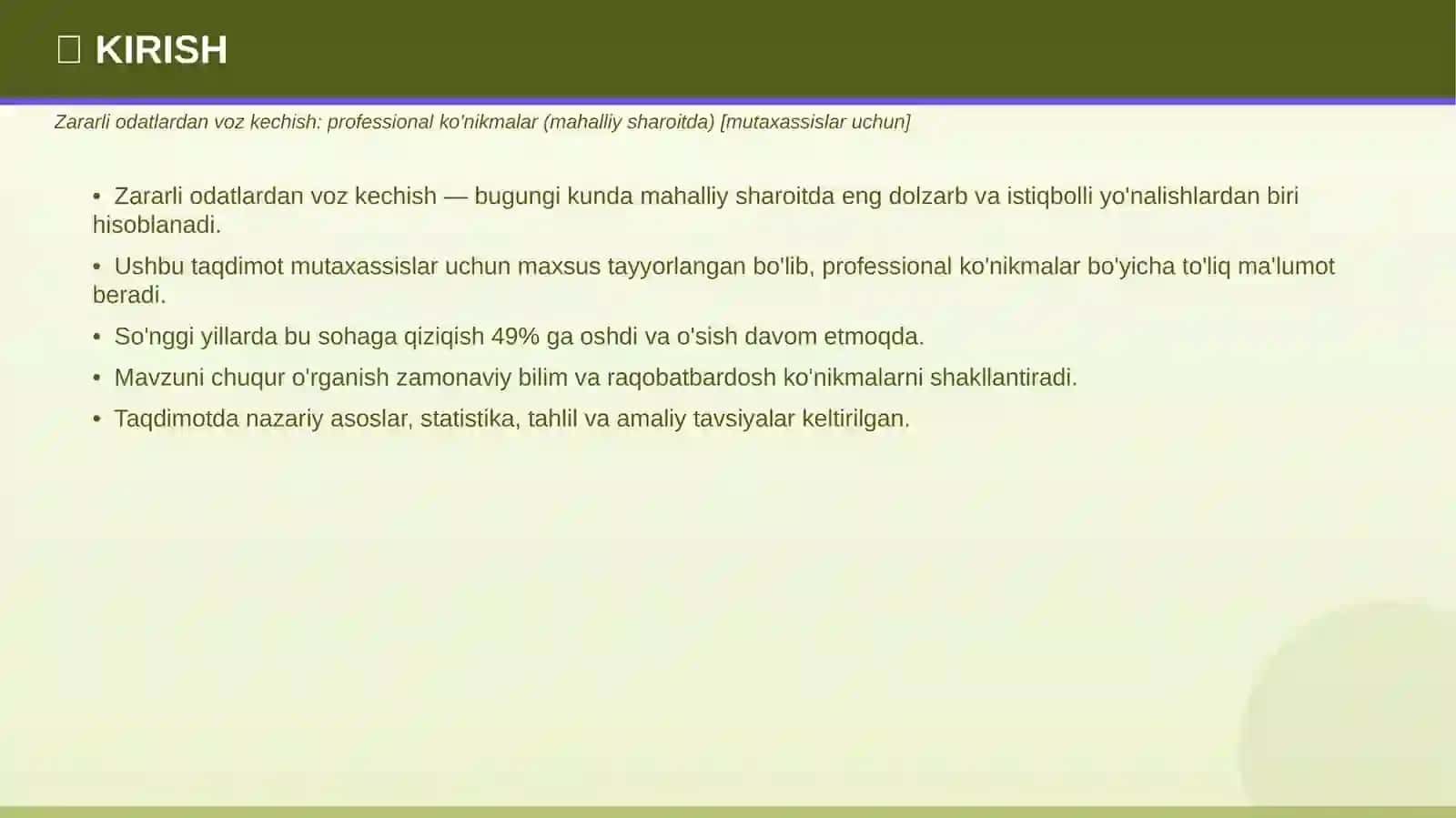 Professional Taqdimot • 2026 3