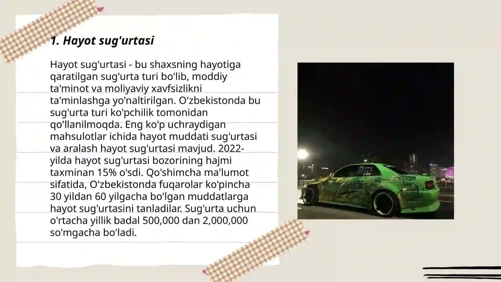 Hayot sug'urtasi 3