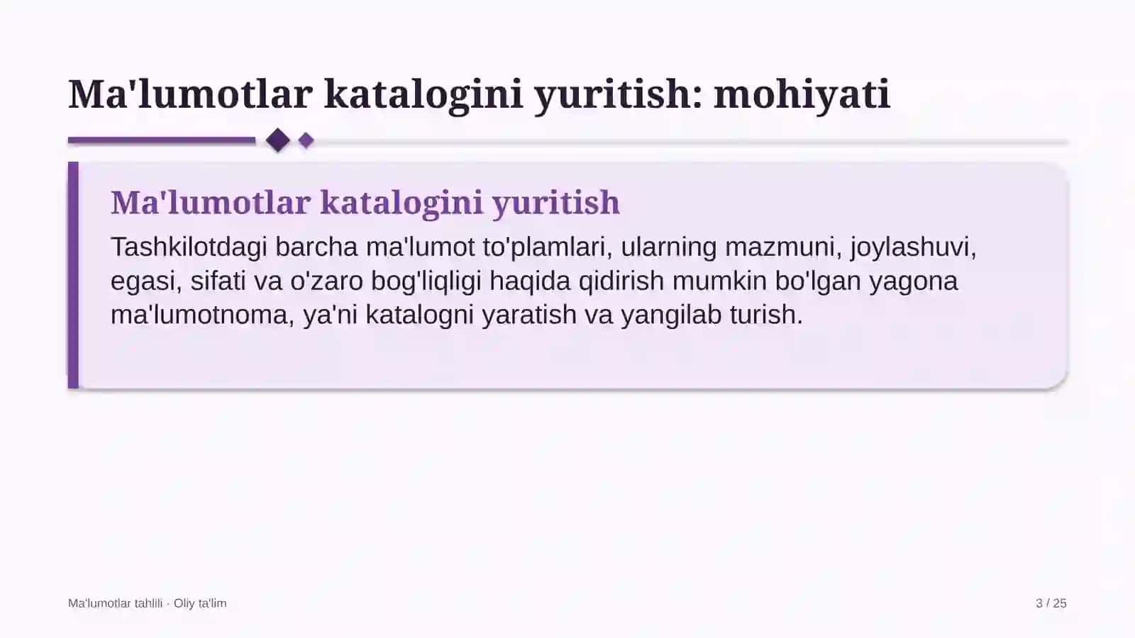 To'yxonalarda ma'lumotlar katalogini yuritish 3