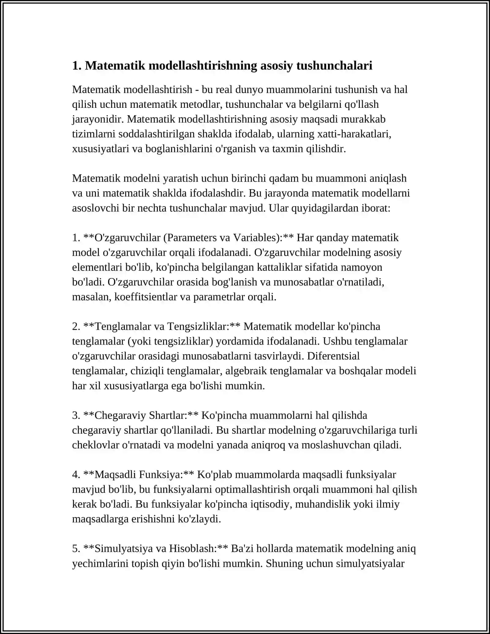 MATEMATIK MODELNING UNIVERSALLIGI 3