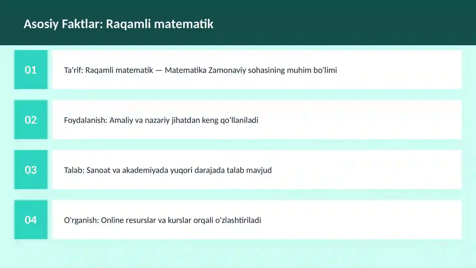Raqamli matematik 3