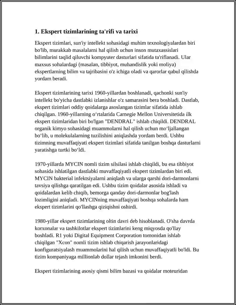 Ekspert Tizimlari 3