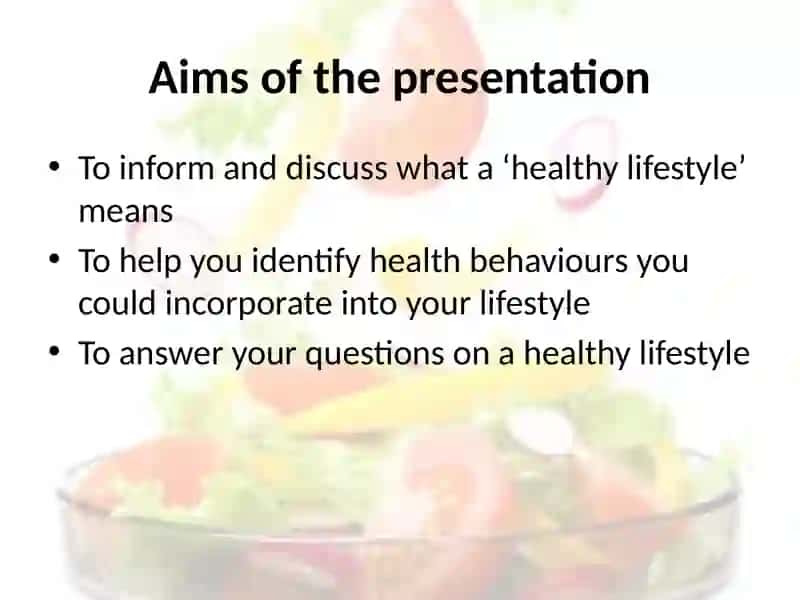 Healthy lifestyle 3