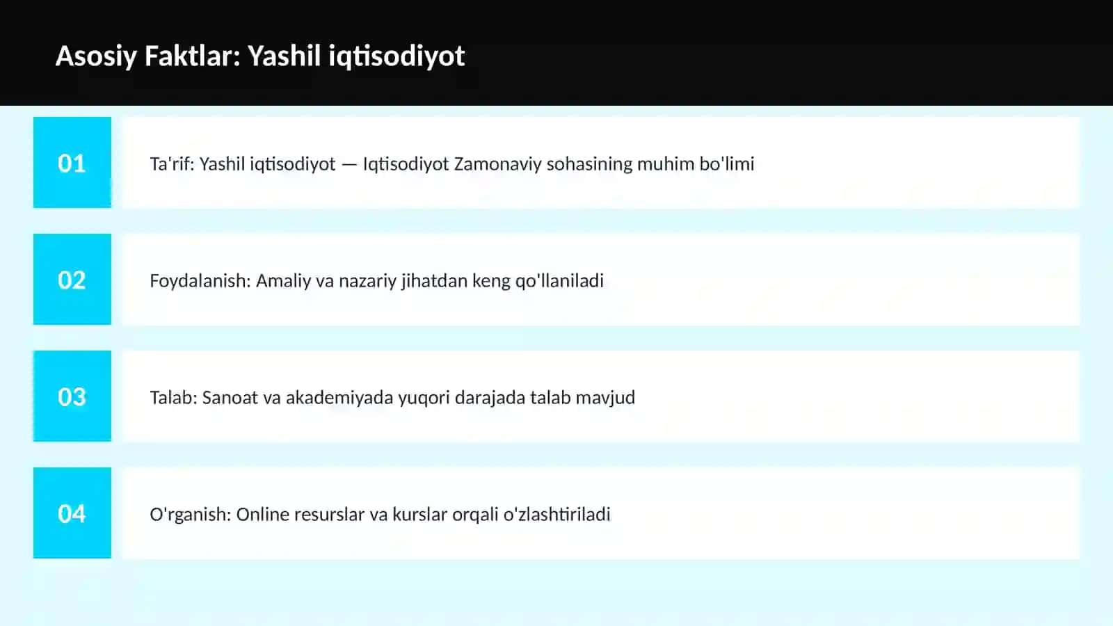Yashil iqtisodiyot 3