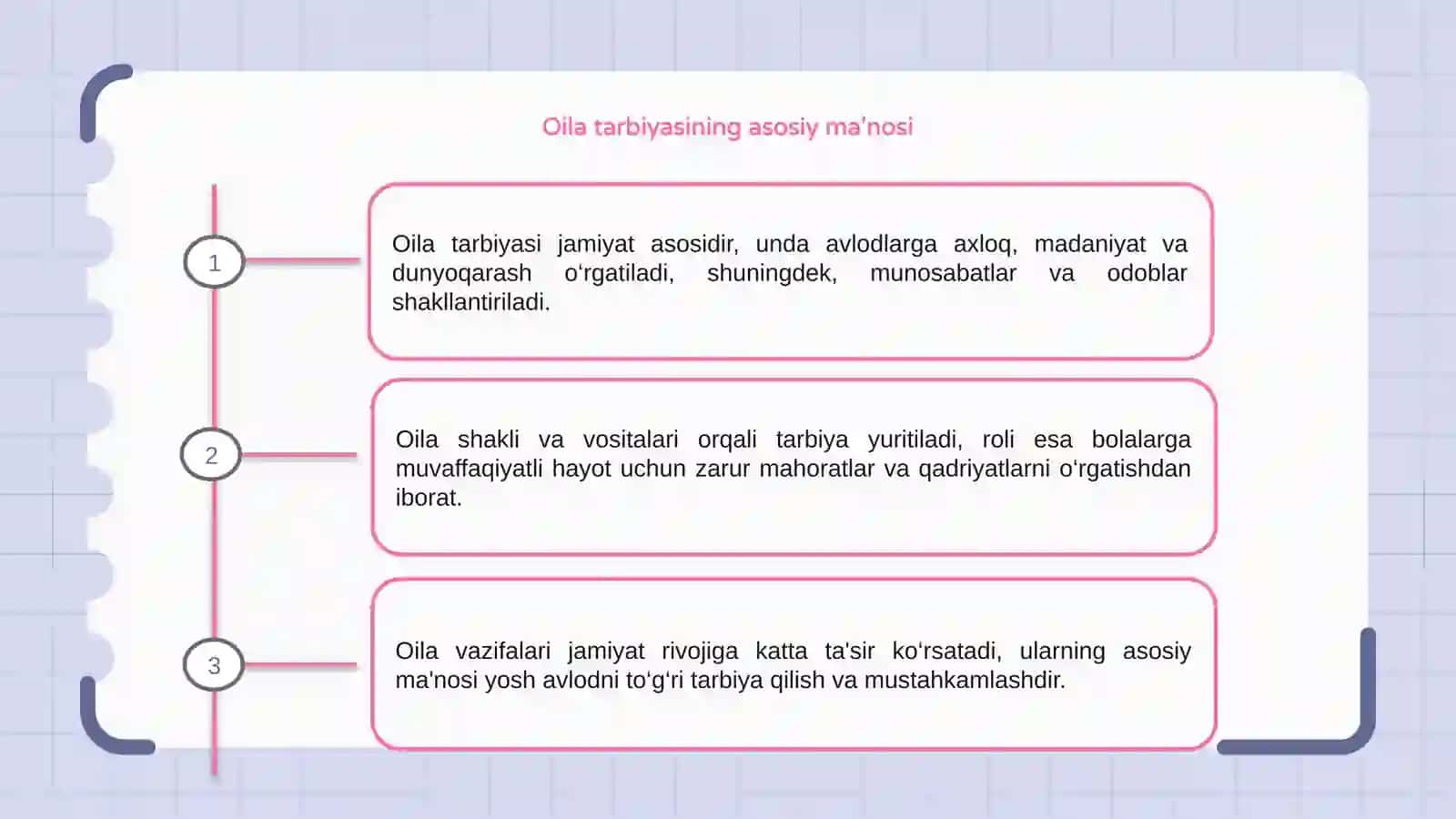 Oila tarbiyasi,shakl metod va vositalari 3