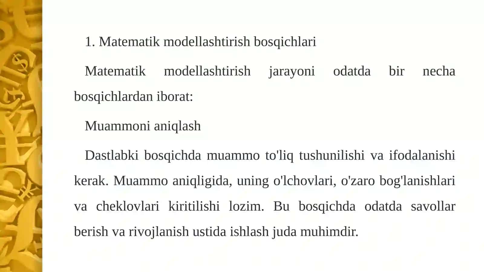 Matematikmodellashtirishda Maple 3