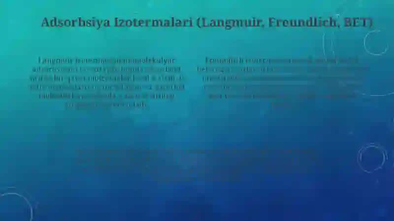 Adsorbsiya: Ta'rif va Turlari 4
