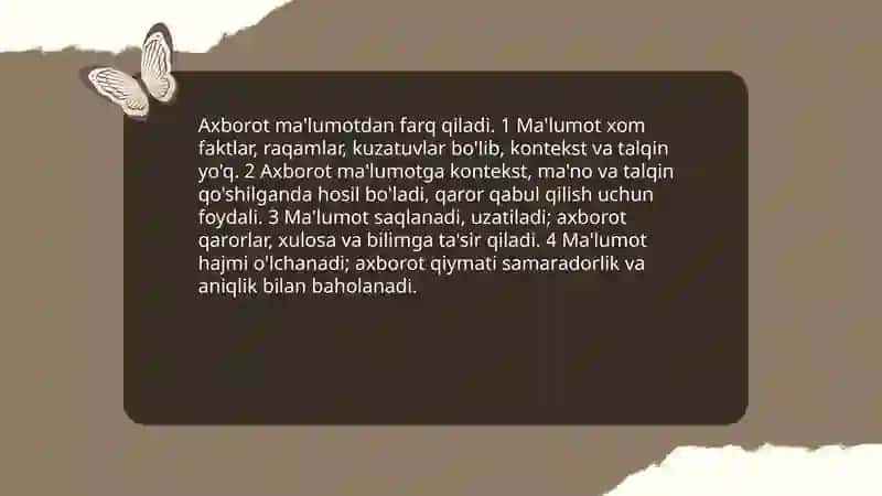Axborot nima va uning manbalari 4