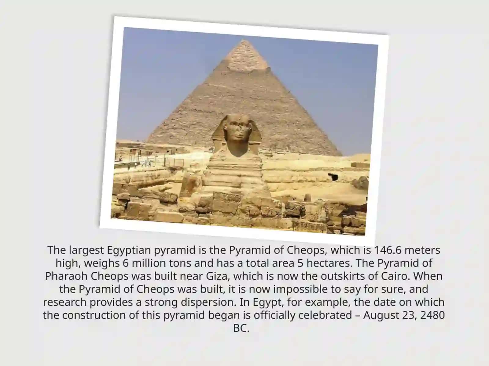 Interesting facts about the Egyptian pyramids 4