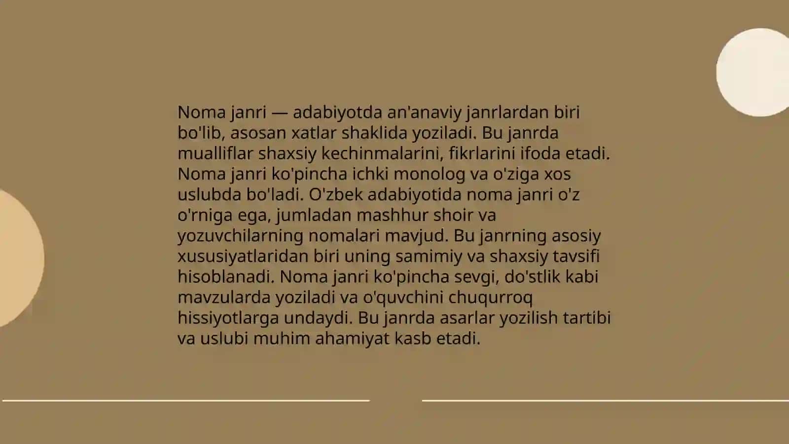 Noma janrlari tarixi 4