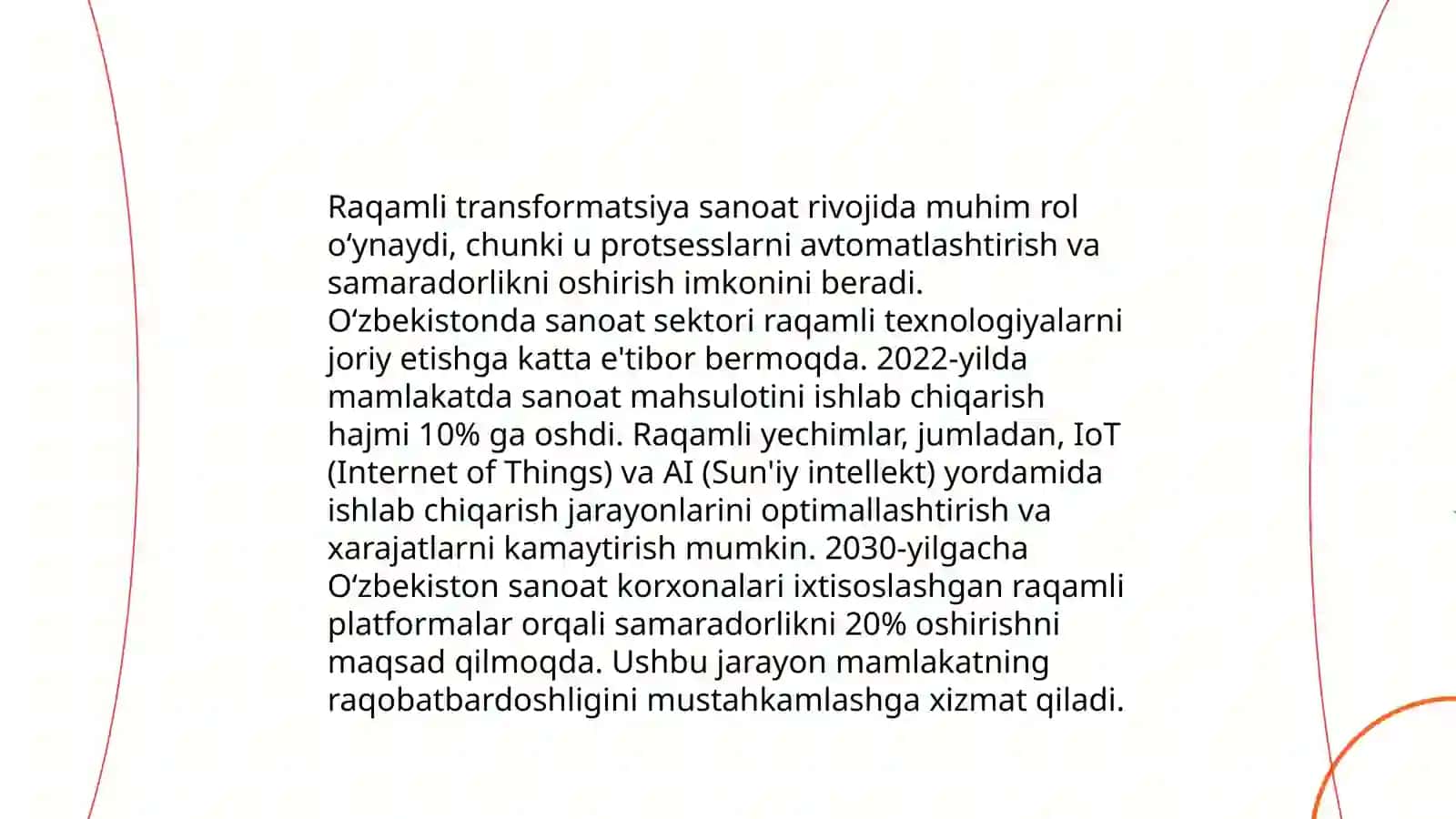 Sanoat sektorida innovatsiyalar va texnologiyalarning ahamiyati 4