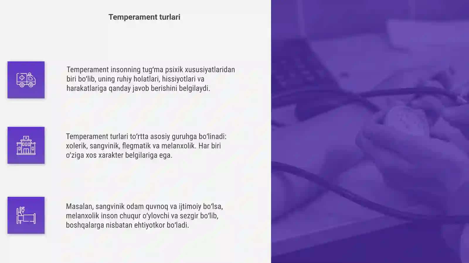 Temperament haqida slayd tayorlash 4