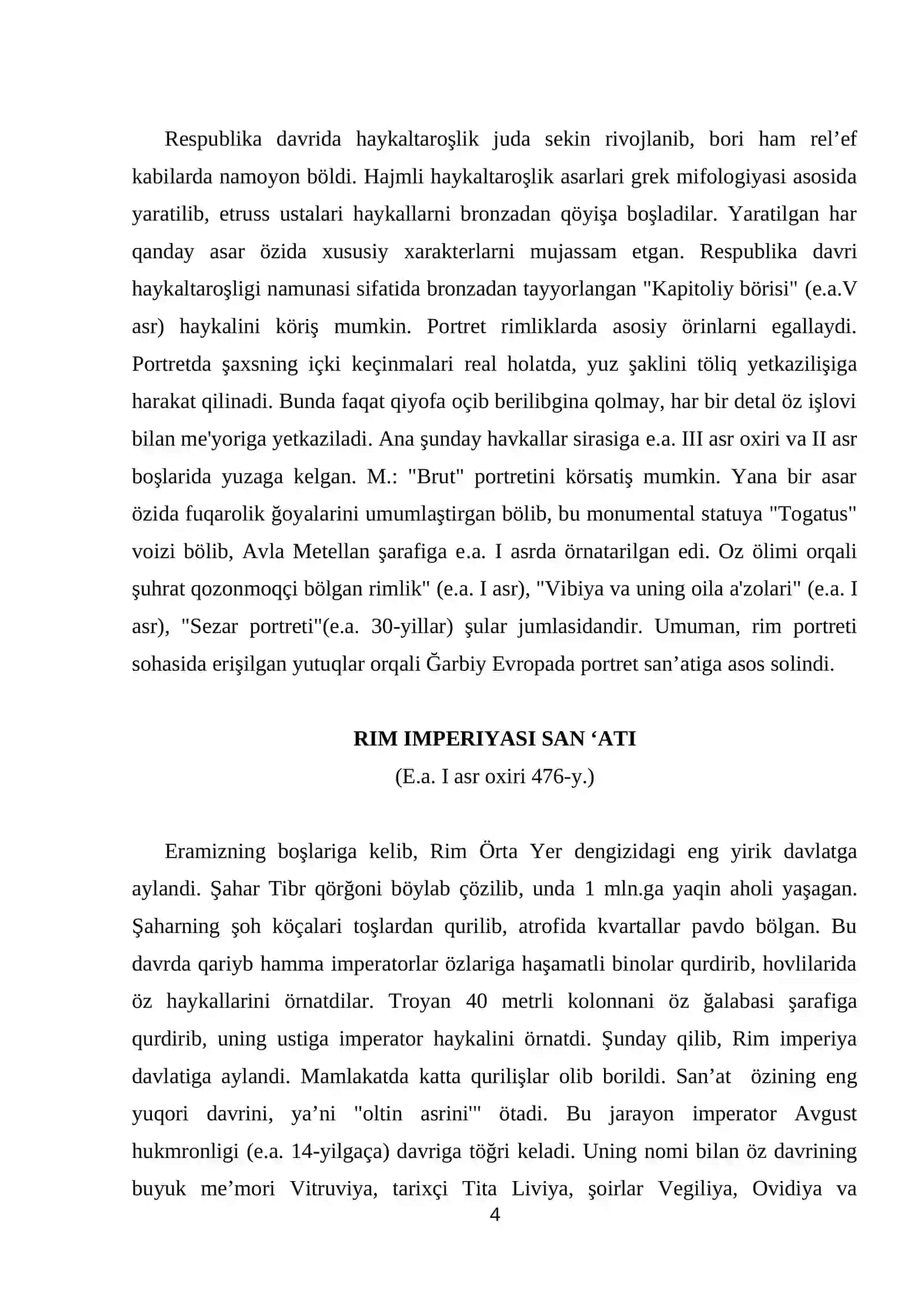 QADIMGI RIM SAN’ATI 4