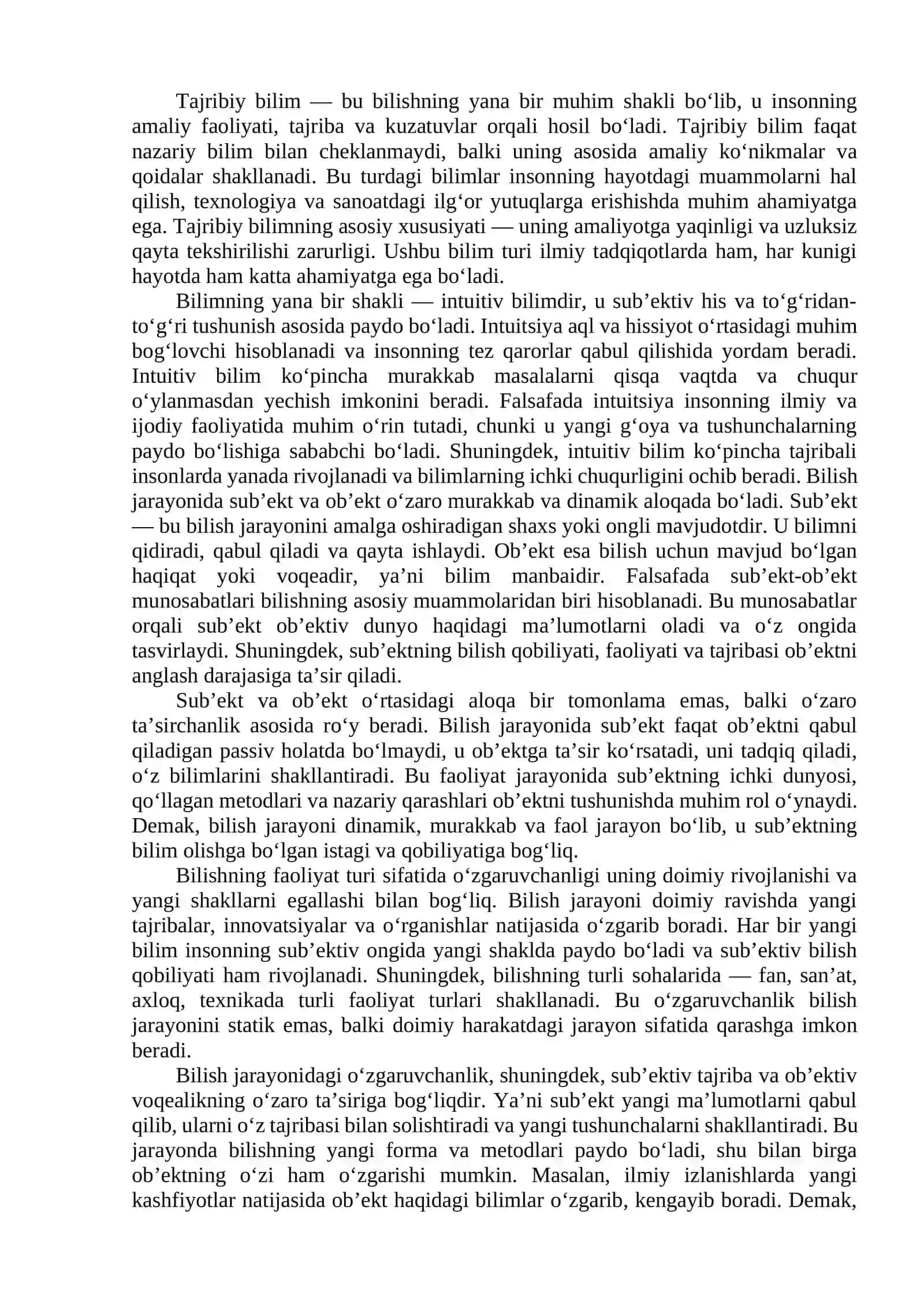 BILISH FALSAFASI 4