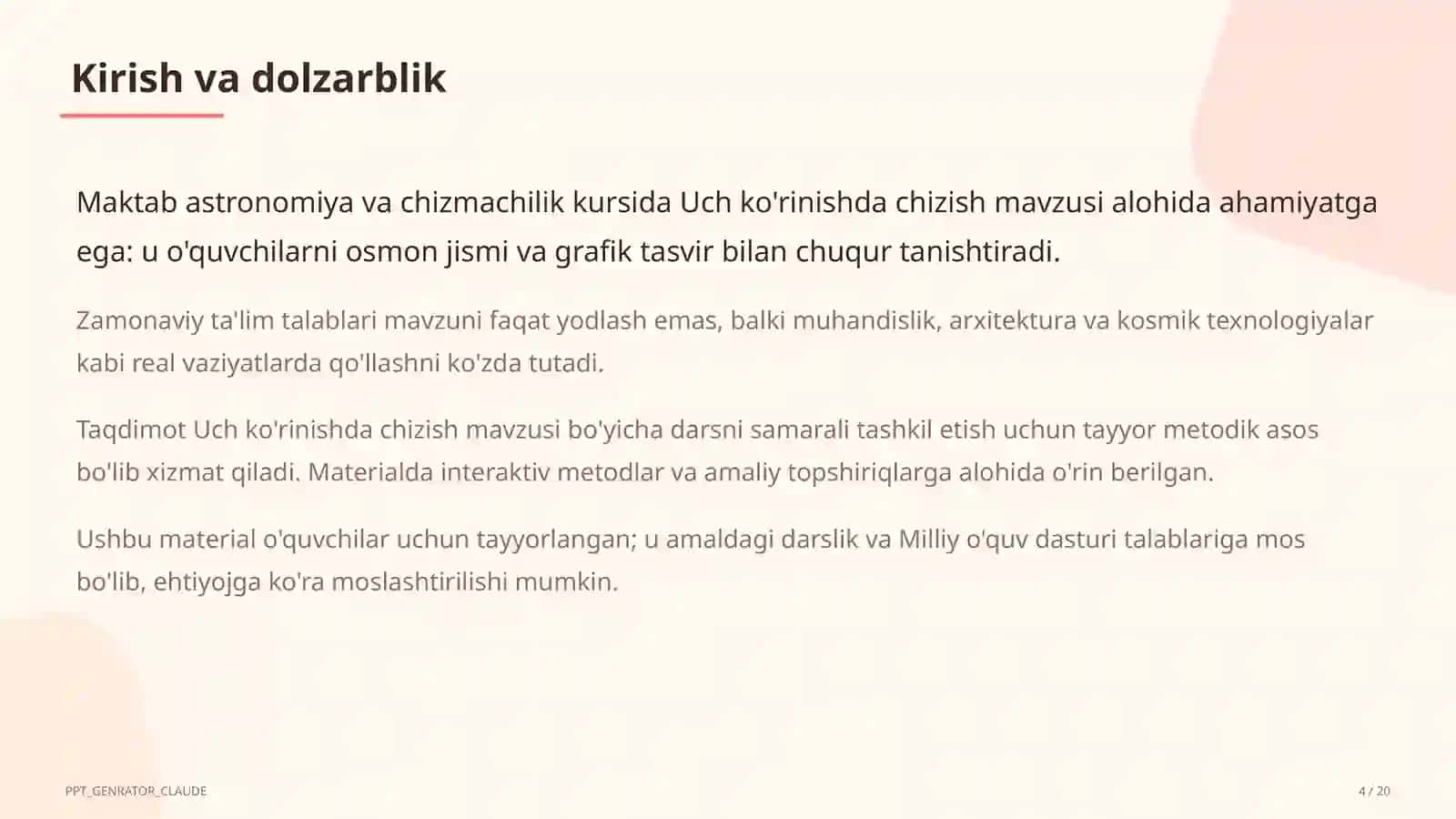Uch ko'rinishda chizish (8-sinf) 4