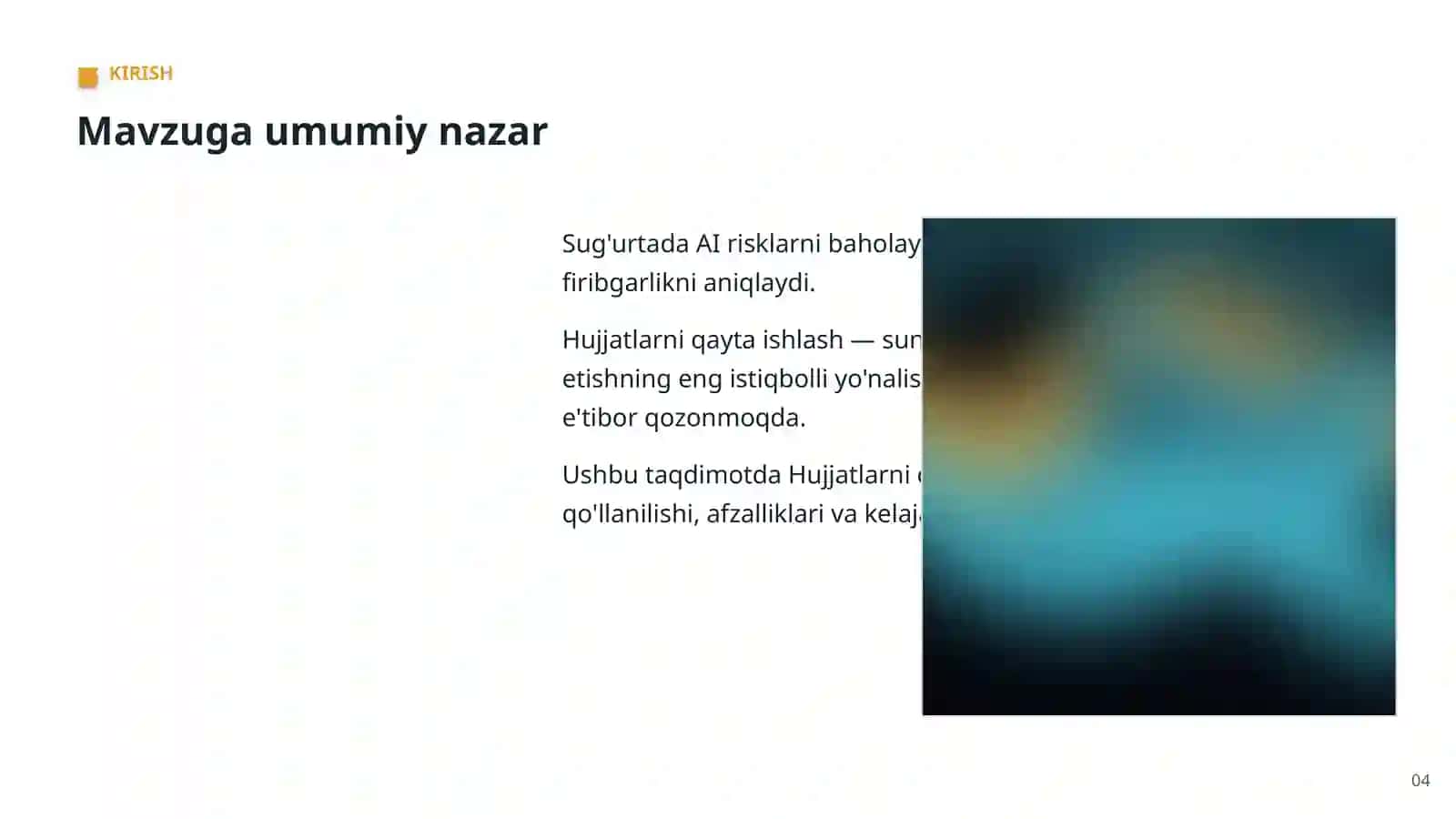 Sun'iy intellekt bo'yicha professional taqdimot 4