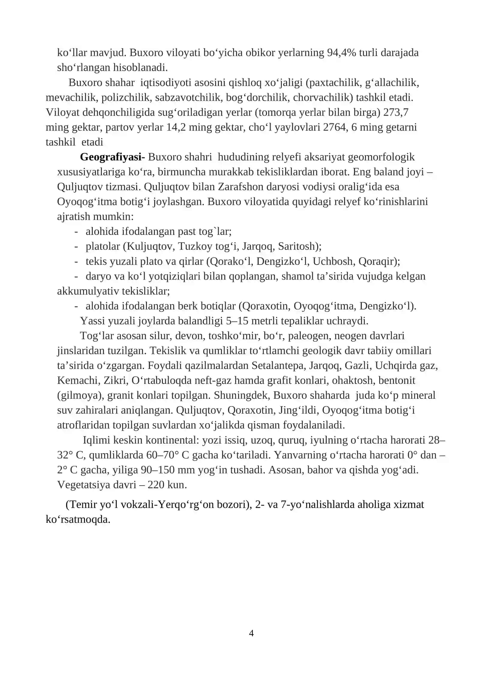 Shahar ko’chasini ta’mirlash ishlarining texnologik xaritasini tuzish 4
