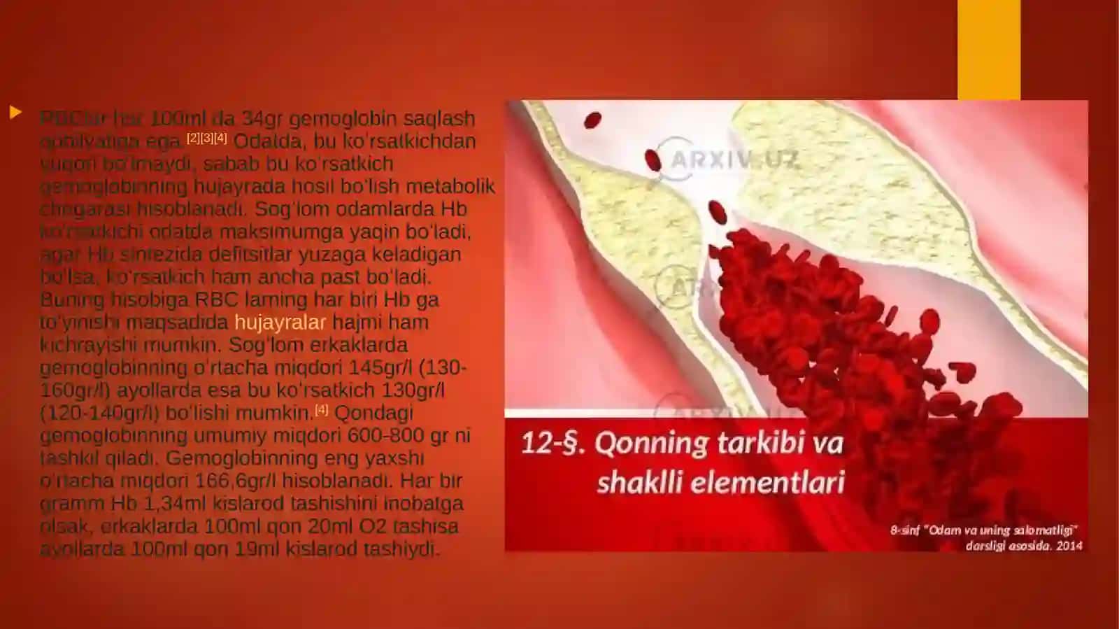 Gemoglabin va Uning turlari. Kamqonlik 4