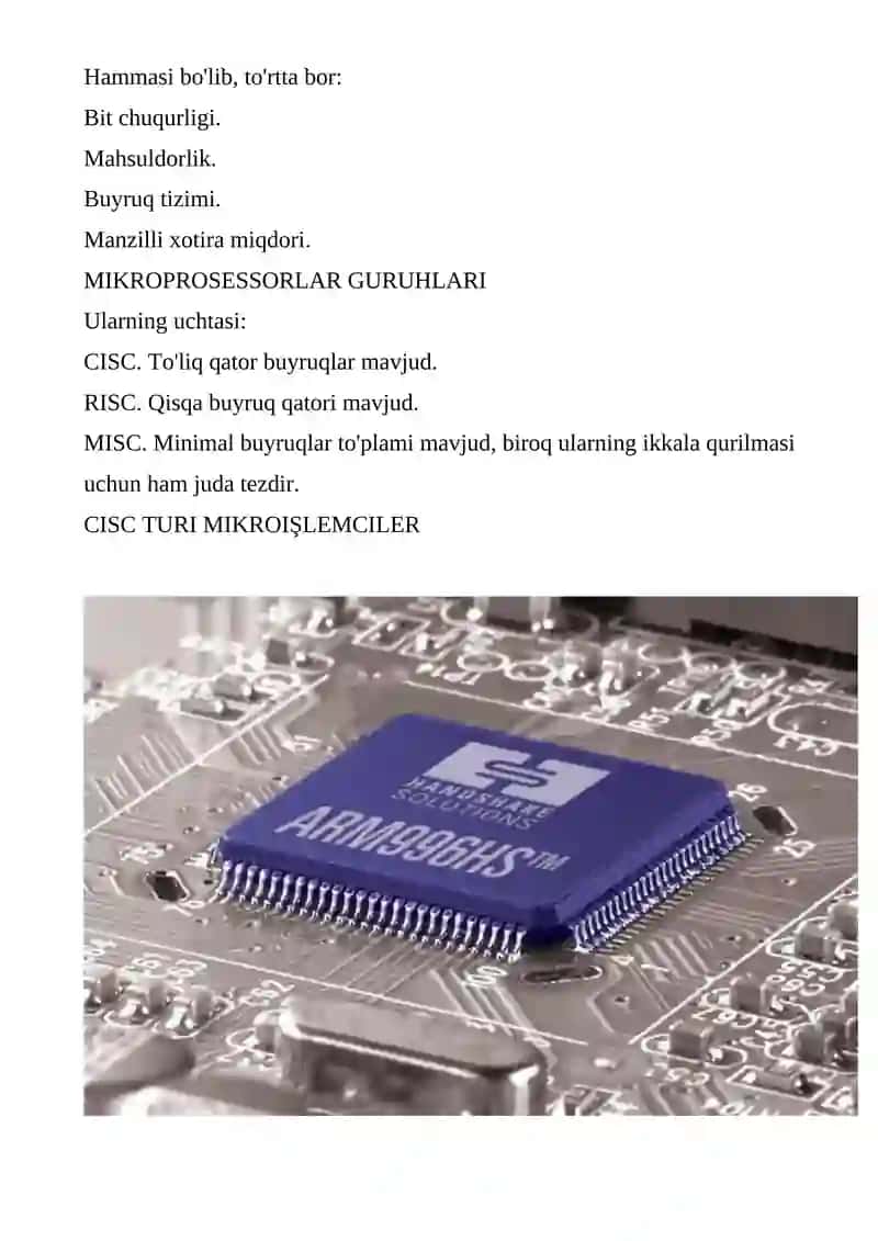 MIKROPROSESSORLAR NIMA? 4