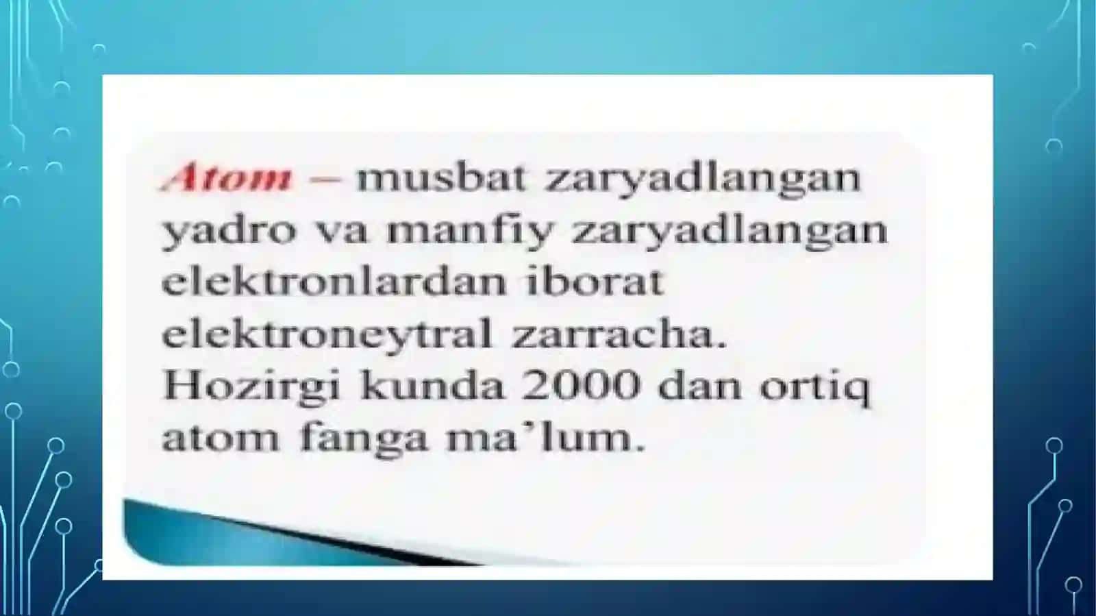 DASTKABKI KIMYODA ATOM VA ELEMENT TUSHUNCHALARI 4